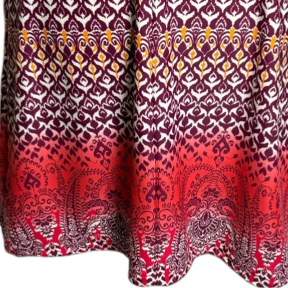Athleta Swim Dress Shorebreak Grenadine Bombay Print Sml Racerback Built-In Bra - Picture 9 of 14